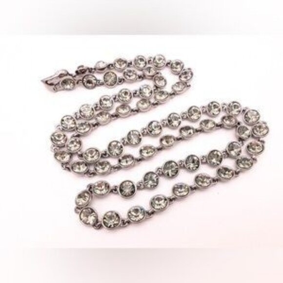 Givenchy Silver and White Long Necklace - Picture 13 of 16